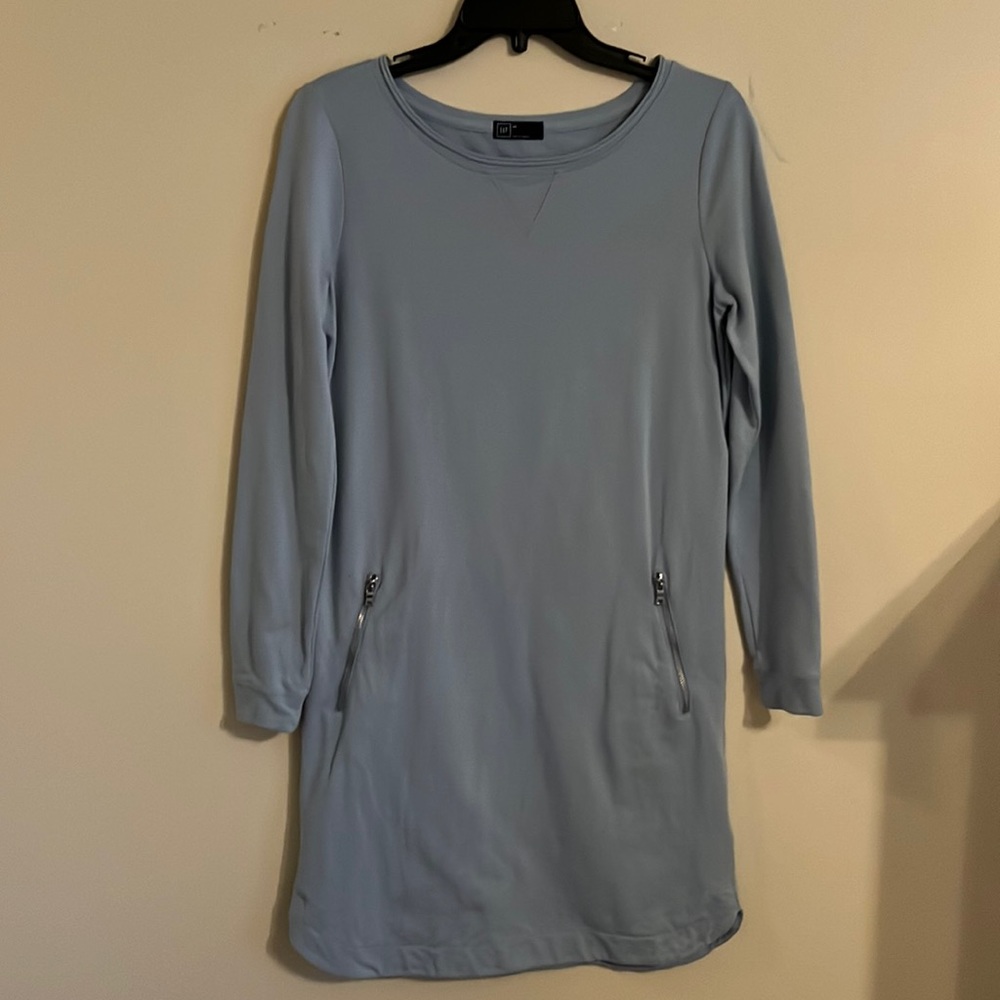 Gap long sleeve sweatshirt dress